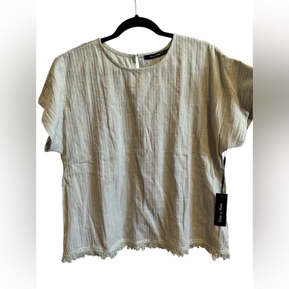 Doe & Rae Sage Fringe Blouse - Picture 2 of 5